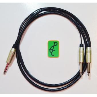 15' Insert Cable 1/4" TRS - Dual TS Image